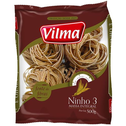 Macarrão Integral Vilma Ninho Nº3 500 g