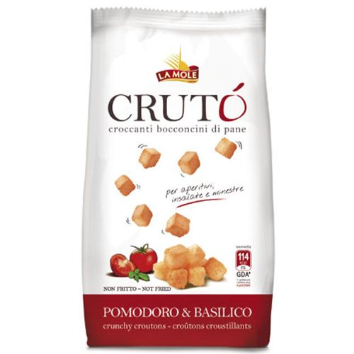 Crouton Italiano Cruto La Mole Tomate e Manjericão 100g