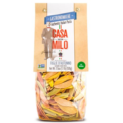 Massa Italiana Casa Milo Colorida Foglie D'Autunno Pacote 500g