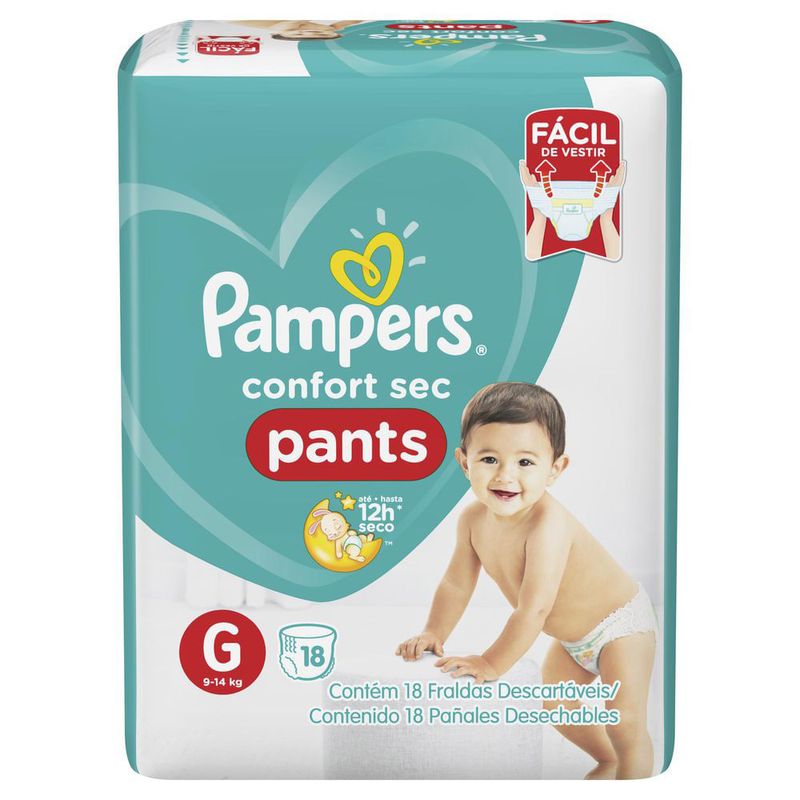 Fralda-Pampers-Confort-Sec-Pants-G-18-Tiras