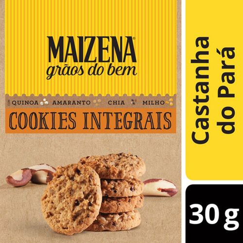 Cookies Integrais Maizena Grãos do Bem Castanha do Pará 30g