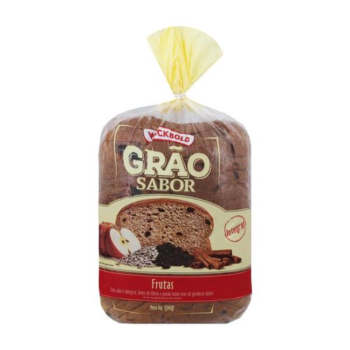 Pão de Forma Integral Wickbold Grão Sabor Frutas 500 g