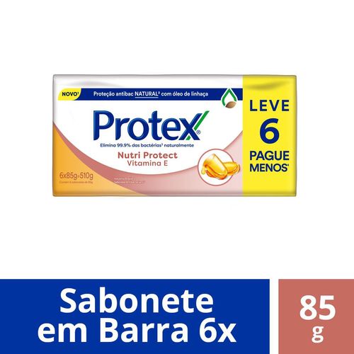 Sabonete em Barra Protex Vitamina E 85g 6 Unidades com Desconto