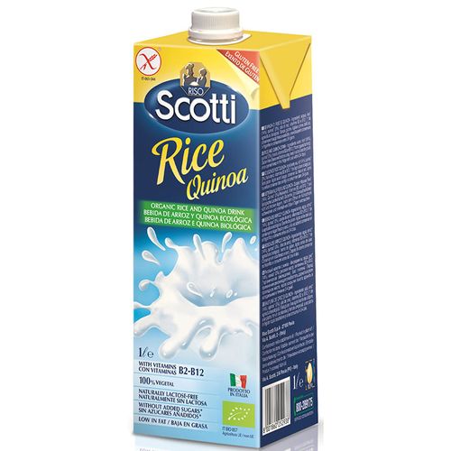 Bebida de Arroz Italiana Riso Scotti com Quinoa Tetra Pak 1 L