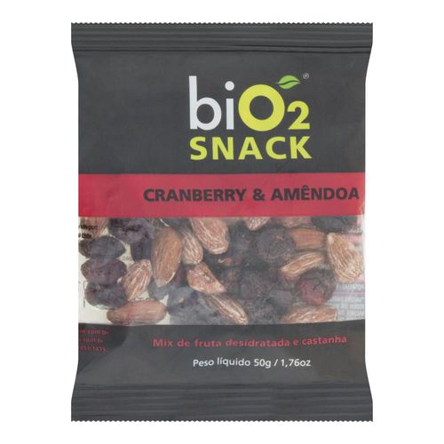 Snack Bio2 Cranberry e Amêndoa Pacote 50 g