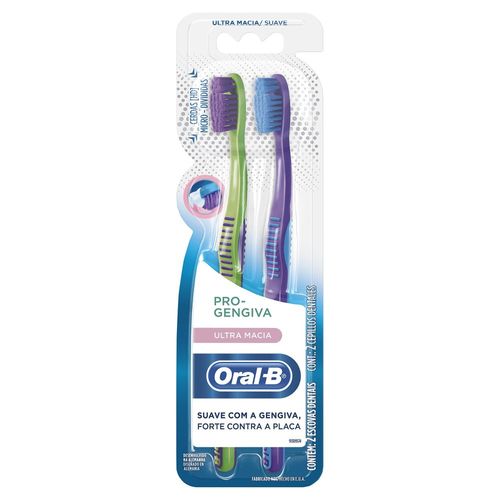 Escova Dental Oral-B Pro-Gengiva 2 Unidades