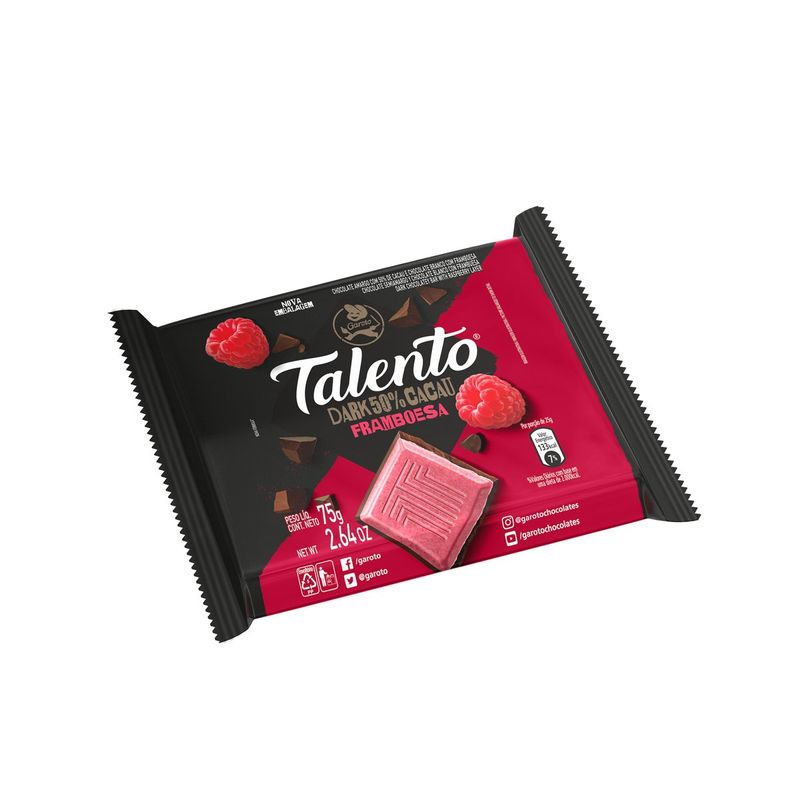 Chocolate-GAROTO-TALENTO-Dark-Framboesa-75g