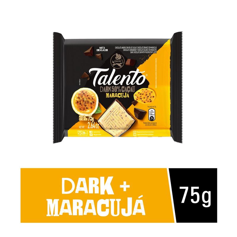 Chocolate-GAROTO-TALENTO-Dark-Maracuja-75g