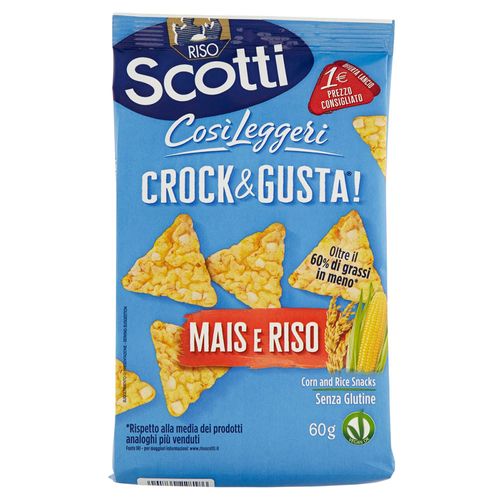 Snack Italiano Riso Scotti Arroz e Milho Sem Glúten 60g