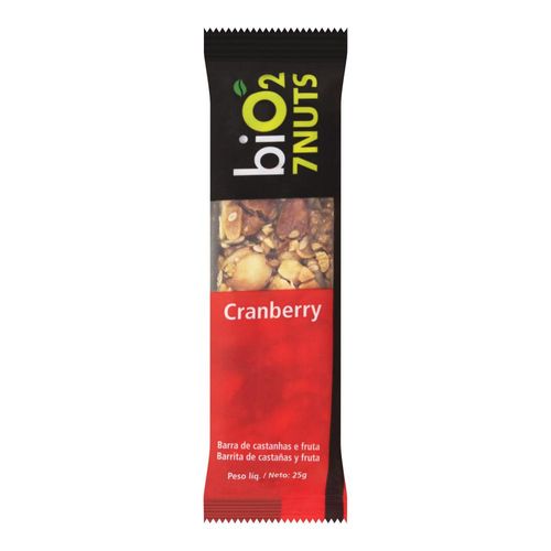 Cereal de Barra Nuts Bio2 Cranberry + 7 Castanhas 25 g