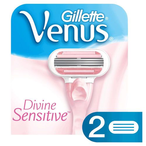 Carga de Aparelho para Depilar Gillette Venus Divine Sensitive 2 Unidades