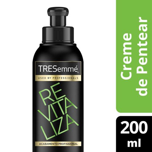 Creme Leve para Pentear Antiquebra com Óleo de Rícino, Cafeína e Filtro UV Tresemmé Frasco 200ml