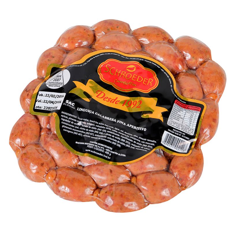 Linguica-Calabresa-Schroeder-Fina-Aperitivo-400g