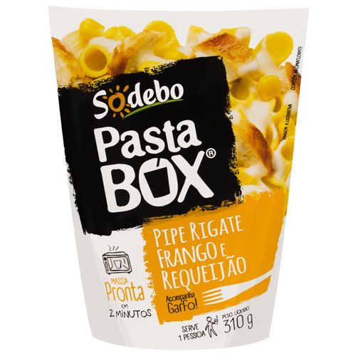 Massa Pronta Sodebo Pasta Box Frango e Requeijão Caixa 310 g