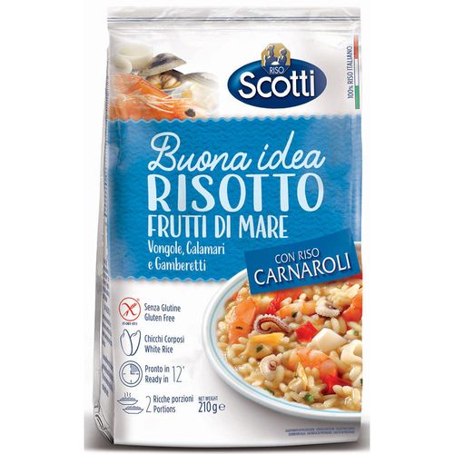 Risoto Italiano Riso Scotti Frutos do Mar Pacote 210g