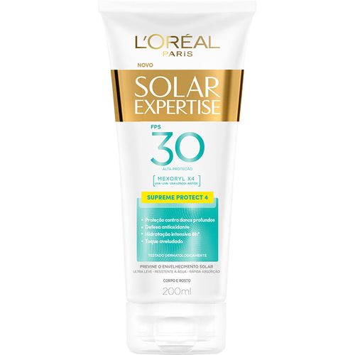 Protetor Solar L'oréal Supreme Proteção FPS 30 Bisnaga 200 ml