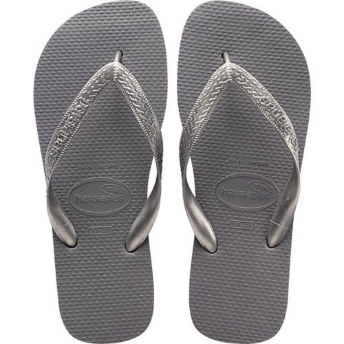 Sandália Havaianas Top Tiras Cinza Aço Nº 35 / 36 Par