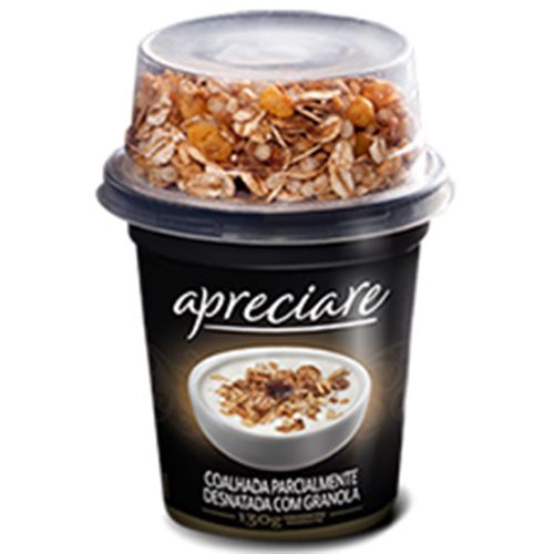 Coalhada Apreciare Desnatada com Granola 130g