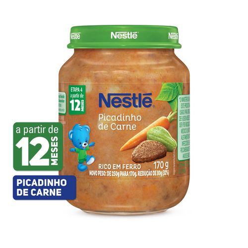 Papinha Nestlé Naturnes Picadinho de Carne 170g