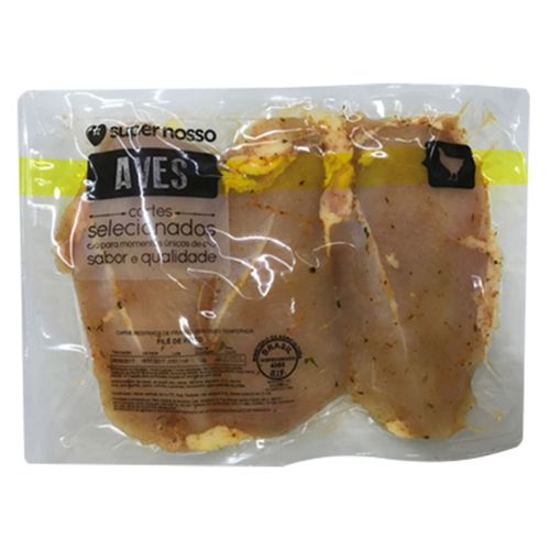 Peito de Frango Gourmet Super Nosso Recheado com Bacon e Calabresa Temperado 400 g