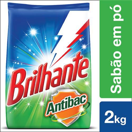 Sabão em Pó Brilhante Multi Tecidos Antibac 2KG