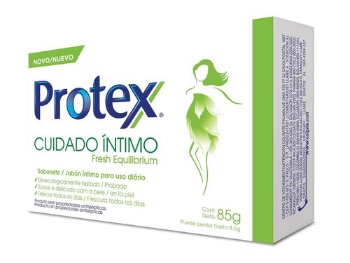 Sabonete em Barra Íntimo Fresh Equilibrium Protex Cuidado Íntimo Caixa 85g