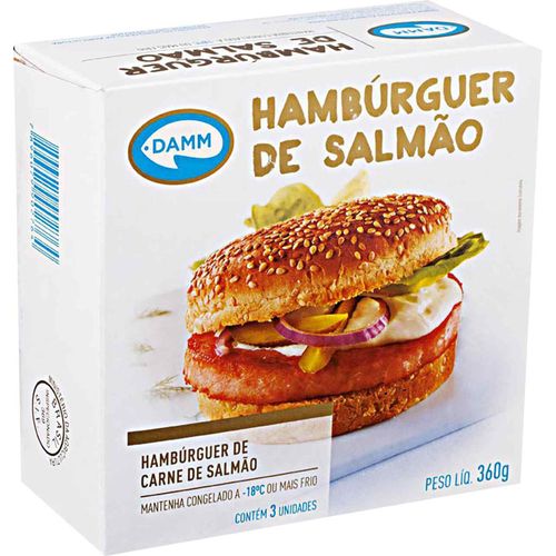 Hambúrguer de Salmão Damm Caixa 360g