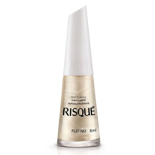 Esmalte Risqué Platino Cintilante 8ml