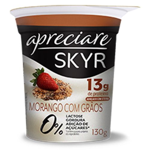 Iogurte Apreciare Skyr Amendoim Zero 130g