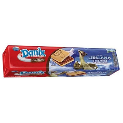 Biscoito Recheado Danix Smurfs Chocolate 130g