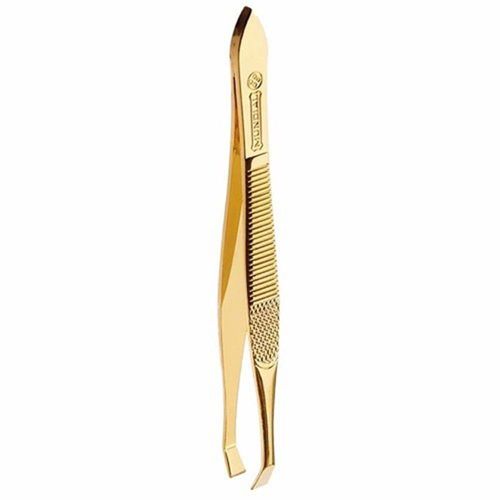 Pinça Depilatória Mundial Gold Inox Ponta Reta Unidade