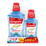 Kit-Enxaguante-Bucal-Colgate-Plax-Total-Clean-500ml---250ml-Embalagem-Promocional