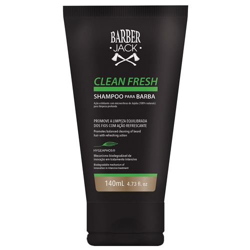 Shampoo Para Barba Barber Jack Clean Fresh 140ml