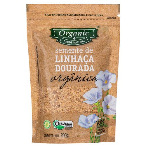 Semente de Linhaça Dourada Orgânica Organic 200g