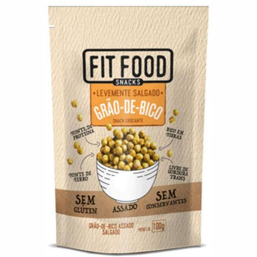 Snack Fit Food Grão de Bico Levemente Salgado Sem Glúten e Lactose 100g