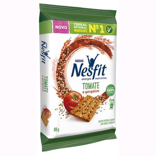 Biscoito Integral Nesfit Tomate e Gergelim 88g