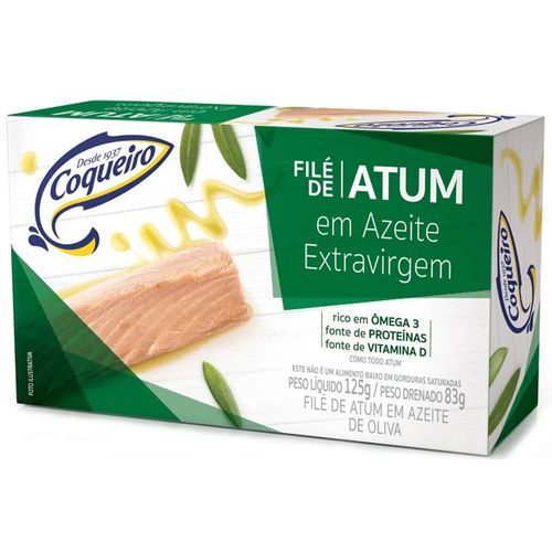 Filé de Atum Coqueiro em Azeite Extra Virgem 125g