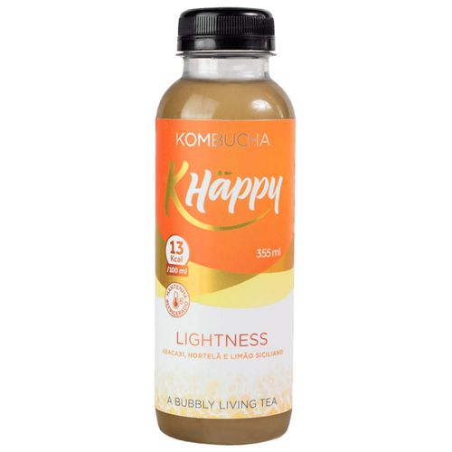 Bebida Kombucha Khappy Abacaxi, Hortelã E Limão Siciliano 355ml