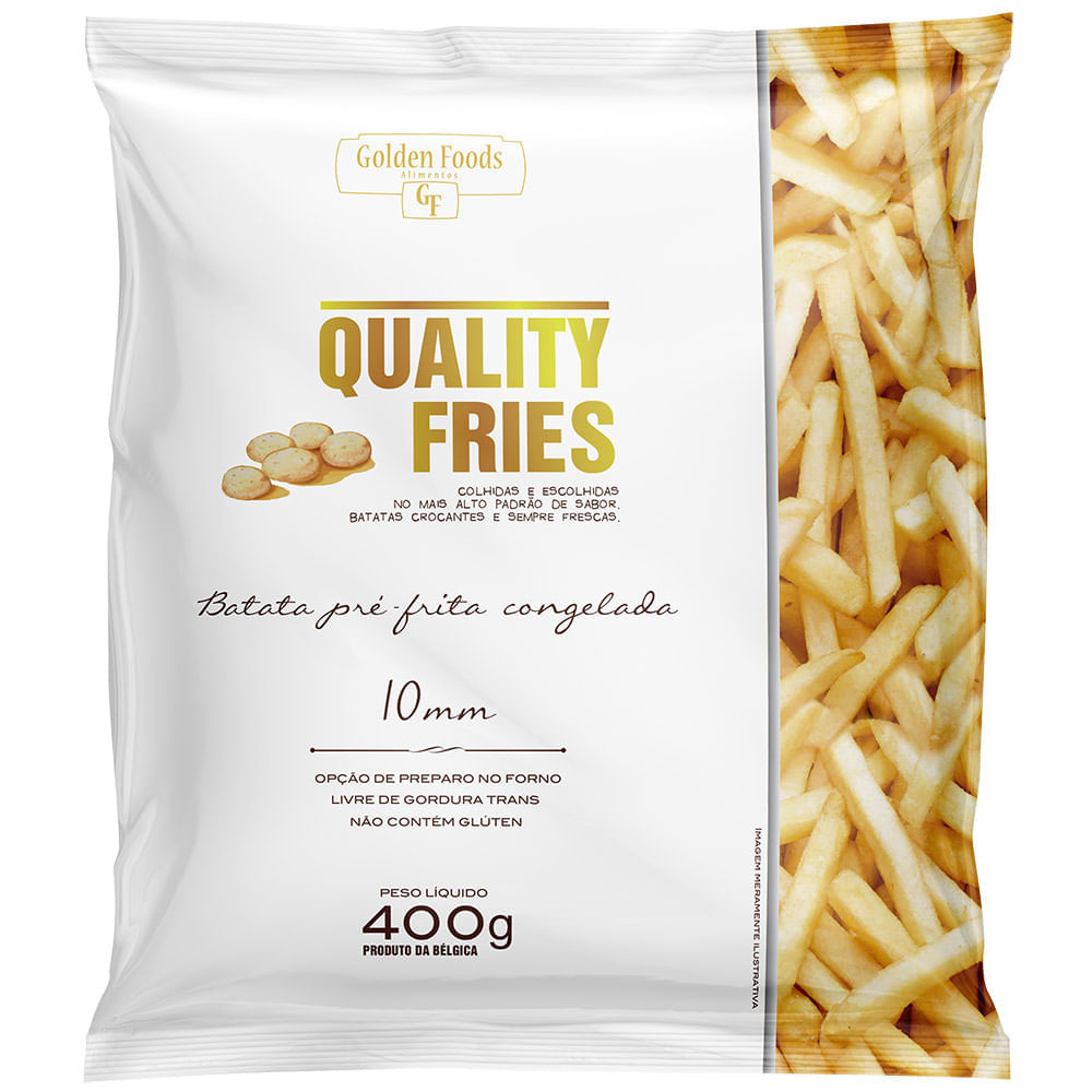 Batata Palito Quality Fries 10mm Congelada 400g