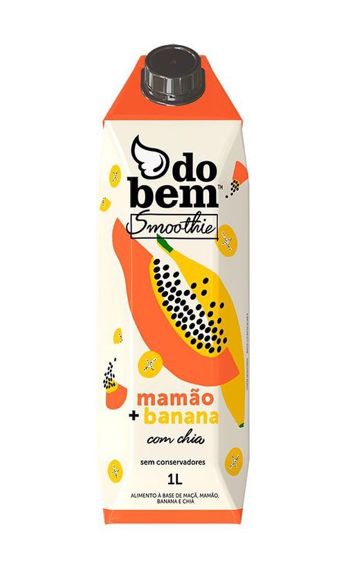 Smoothie DO BEM Banana Mamão e Chia 1L