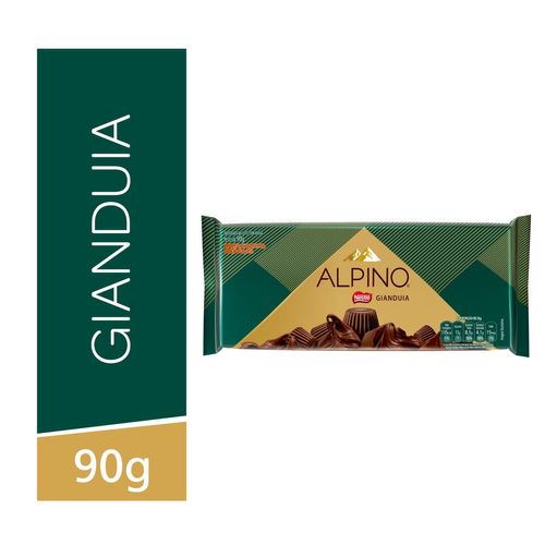 Chocolate Ao Leite Com Avelãs Gianduia Alpino Pacote 90g