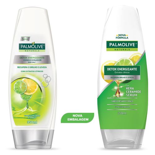 Condicionador Extratos Cítricos e Kera Ceramide Serum Palmolive Naturals Detox Energizante Frasco 350ml