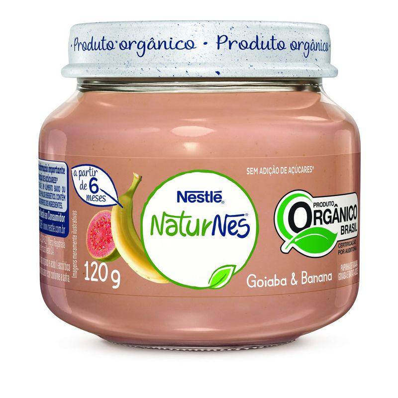 Papinha-Organica-Nestle-NATURNES-Goiaba-e-Banana-120g