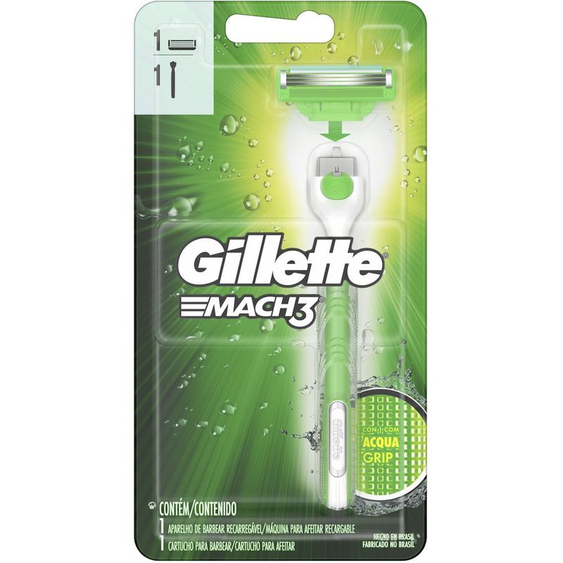 Aparelho-de-Barbear-Gillette-Mach3-Acqua-Grip-Sensitive