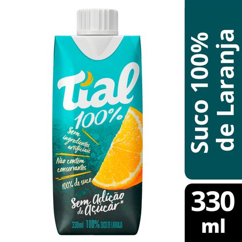 Suco Tial 100% Integral Laranja 330ml