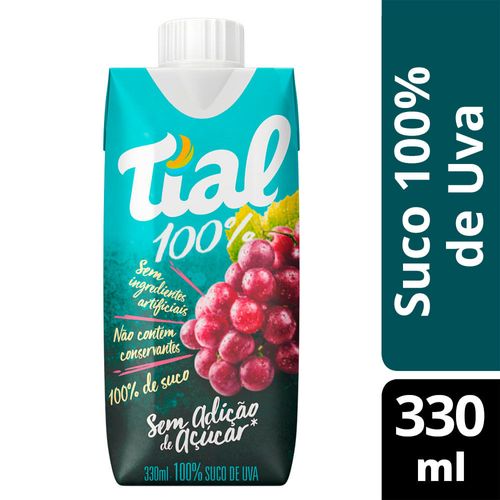 Suco Tial 100% Uva 330ml