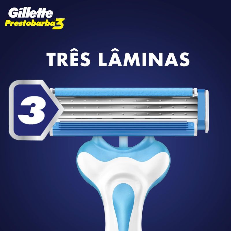 Kit-Aparelho-de-Barbear-Gillette-Prestobarba-3-Cool-4-Unidades---Garrafa