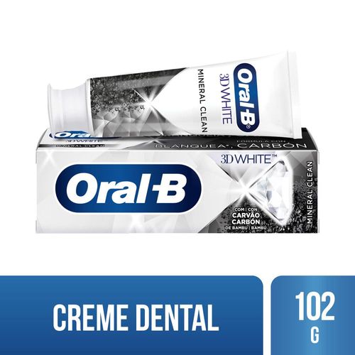 Creme Dental Mineral Clean Fresh Mint Oral-B 3D White Caixa 102g