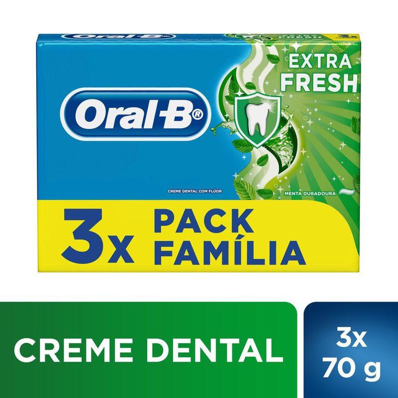 Creme-Dental-Oral-B-Escudo-Extra-Fresh-70g---Pack-Familia