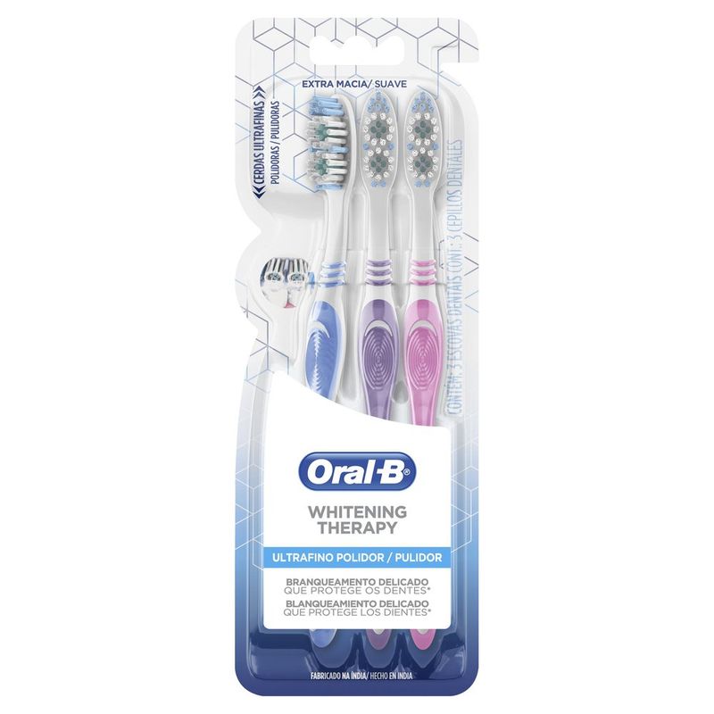Escova-Dental-Oral-B-Whitening-Therapy-Ultrafino-Polidor-3-unidades